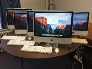 iMacs ready for donation.